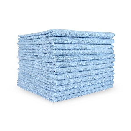 MONARCH Microfiber Cloths 16 x 16 Blue , 12PK M915100B